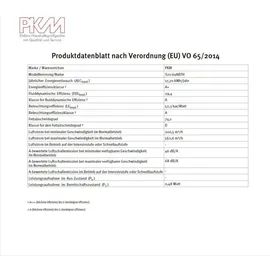 PKM S21-60ABTH Kopffreihaube 60 cm Schwarz