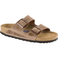 Birkenstock Arizona Weichbettung Naturleder geölt schmal tabacco brown 43