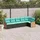 vidaXL Gartensofa-Set 6-tlg. schwarz