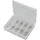 TRU Components Sortimentskasten Kunststoff 139 x 95 x 25 mm transparent 10 Fächer