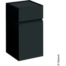 Geberit Renova Plan Seitenschrank, mit einer Tür und einer Schublade, 39x70x36cm, lava / lackiert matt