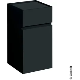 Geberit Renova Plan Seitenschrank, mit einer Tür und einer Schublade, 39x70x36cm, lava / lackiert matt