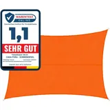 casa pura Wasserabweisendes Sonnensegel rechteckig 500 x 700 cm Orange