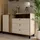 Forte Sideboard "Killarney", beige (mauvella eiche, sand), B:138,1cm H:87cm T:42cm, Dekorfolie, MDF, Metall, Spanplatte, Sideboards, Sideboard, Stauraum, Soft Close, Metallgriffe