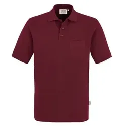 Pocket-Poloshirt Top 802, weinrot, Größe XS - weinrot - XS