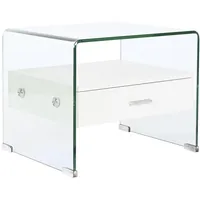 DKD Home Decor weiß, transparent, Glas, MDF, 50 x