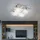 GLOBO Deckenleuchte 4x LED 4,5W chrom, teilsatiniert, Glas