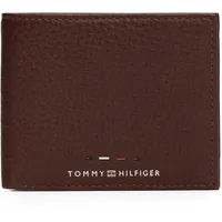 Tommy Hilfiger TH Premium Leather Mini CC Wallet Cognac