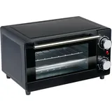 All Ride LKW-Backofen 24V – Kleiner Backofen mit 3 Heizfunktionen – Minibackofen 300W mit Rost & Blech – Camping Backofen für Lkw Fahrer –... - Schwarz