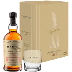 Balvenie Caribbean Cask Whisky 14 Jahre in Geschenkset mit Tumbler - AKTION