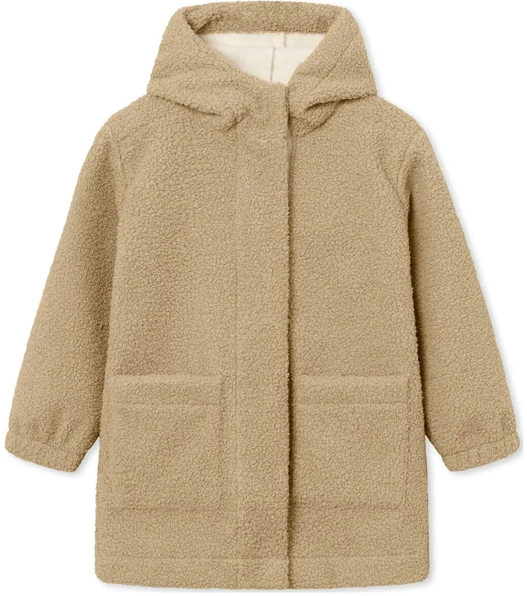 Mini a ture Matcaykas Sherpa jacket. GRS travertine beige (0341) 8y