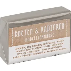 BRUNNEN 212159046 Modelliermasse Kneten & Radieren grau 20g