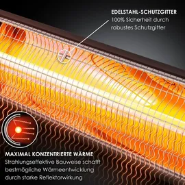 Kesser Infrarotstrahler 2500 Watt inkl. Fernbedienung schwarz