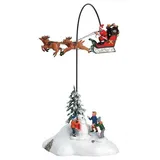 Lemax Santa Claus Is Coming To Town 0,19 m x 0,35 m x 0,33 m Silber/Weiß/Mehrfarbig