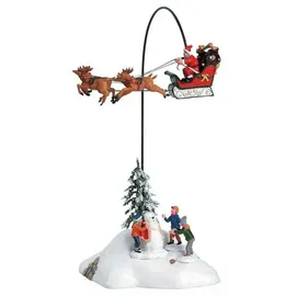 Lemax Santa Claus Is Coming To Town 0,19 m x 0,35 m x 0,33 m Silber/Weiß/Mehrfarbig