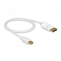 DeLock 83481 DisplayPort-Kabel 1 m Mini DisplayPort Weiß