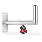 PremiumX 40cm Wandhalter Aluminium Große Wandplatte Winkel-Wand-Halterung für Satellitenschüssel Antenne 400mm