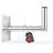 PremiumX 40cm Wandhalter Aluminium Große Wandplatte Winkel-Wand-Halterung für Satellitenschüssel Antenne 400mm
