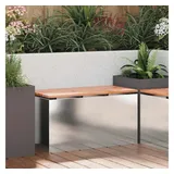 vidaXL Gartenbank 80 x 40 x 43 cm Edelstahl Silber