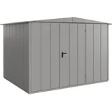 Metall-gerätehaus Berry Modern Mit Satteldach Typ 3, 324 X 248 Cm, Graualuminium, 8 M2, 1-flüglige Tür - Hörmann
