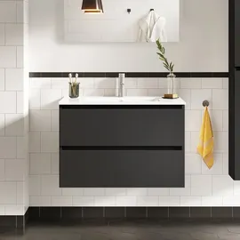 Evineo ineo2 Unterschrank B: 100 cm, 2 Auszüge, mit Griffmulde, für evineo ineo2 Waschtisch,, BE0702BM,