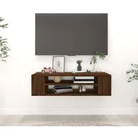 Furnicato TV-Wandschrank Braun Eichen-Optik 100x30x26,5 cm Holzwerkstoff