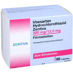 IRBESARTAN Hydrochlorothiazid Zentiva 300mg/12,5mg 98 St