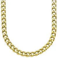 Kette ohne Anhänger BRUNO BANANI "Schmuck Geschenk Silber 925 Halsschmuck Halskette Panzerkette Gold" Gr. 60, gold (gelbgoldfarben), Halsketten, Herren, 60, Silber 925 (Sterlingsilber), B: 6,7mm, B:6,7mm