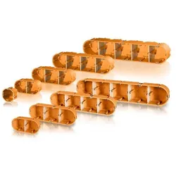 1St. F-Tronic HW50 Hohlwandgerätedose massiv 5-fach, d= 68, t=60mm 7350065 * Hoh...