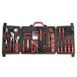 Brüder Mannesmann Werkzeuge Brüder Mannesmann Werkzeugkoffer 60-tlg., TÜV/GS-geprüftes Haushaltswerkzeug-Set mit Hammer, Zangen, Säge, Schraubendreher, Maßband, ideal für Reparatur und Montage, im Kunststoffkoffer | M29065