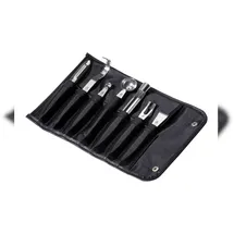 Triangle Garnierset in Rolltasche 7-teilig Edelstahl Weiß