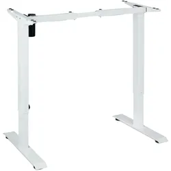 Relaxdays Tischgestell höhenverstellbar elektrisch, 71-121 cm, Motortisch mit Speicherfunktion, Stehschreibtisch, weiß
