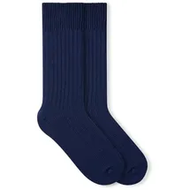 Von Jungfeld Merino Wollsocken 1 Paar Blau 36-40