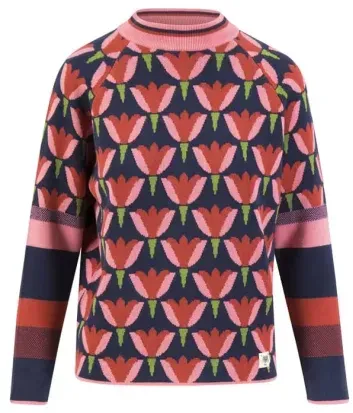 Blutsgeschwister Strickpullover Cold Day Warm Heart - winter solstice bouquet XL