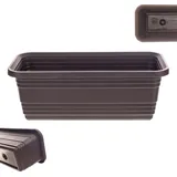 Kadax Blumenkasten 40 x 11,5 x 14,5 cm Braun