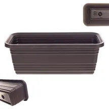 Kadax Blumenkasten 40 x 11,5 x 14,5 cm Braun