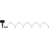 GLOBO Lichterkette Kunststoff 580 cm inkl. LED-Lampe schwarz