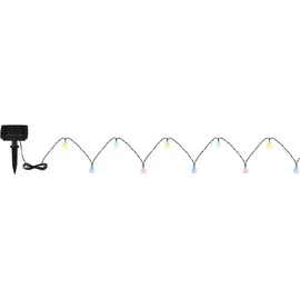 GLOBO Lichterkette Kunststoff 580 cm inkl. LED-Lampe schwarz