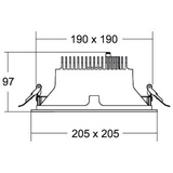 Brumberg 40644173 40644173 LED-Einbauleuchte LED 21W Weiß