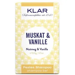 Klar festes Shampoo Muskat & Vanille (normales Haar)