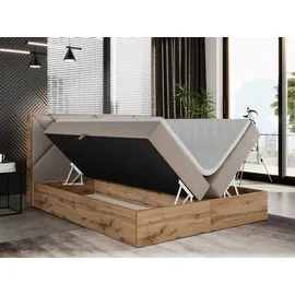 MKS Boxspringbett 180 x 200 cm H3 Beige