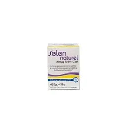 PHARMA PETER Selennaturel 200ug + Zink 60 st