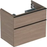 Geberit iCon Waschtischunterschrank 502304JH1 74x61,5x47,6cm, 2 Schubladen, Eiche/Griff lava matt