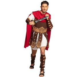 Boland 83806 - Erwachsenenkostüm Gladiator, Herren, Cesar, Römer, Arena, Kampf, Colloseum, Karneval, Halloween, Fasching, Mottoparty, Verkleidung, Theater, Größe: M/L, Weiß