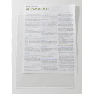 Rapesco RAPESCO® Sichthüllen DIN A4 transparent genarbt 0,10 mm