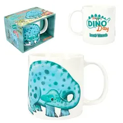 DEPESCHE Kaffeebecher Dino World weiß/blau 0,25 l