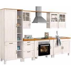 Home Affaire Küchenzeile »Alby«, Breite 325 cm, in 2 Tiefen, ohne E-Geräte, weiß