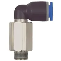 Riegler L-Steckverschraubung »Blaue Serie« lang, drehbar, R 1/2 a.,