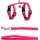 Karlie Flamingo Harnass mit Leine für Kätzchen Lomi Fuchsie – A: 15-22cm, B: 20-30cm, C: 120cm x 10mm x 2mm, Elegant, Sicher und Stilvoll