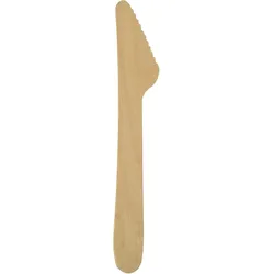 PAPSTAR Einweg-Messer pure braun